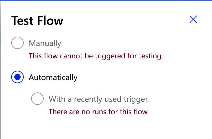 It's not possible to trigger a Flow manually with the "for a select row in Excel". The trigger will always come from Excel.