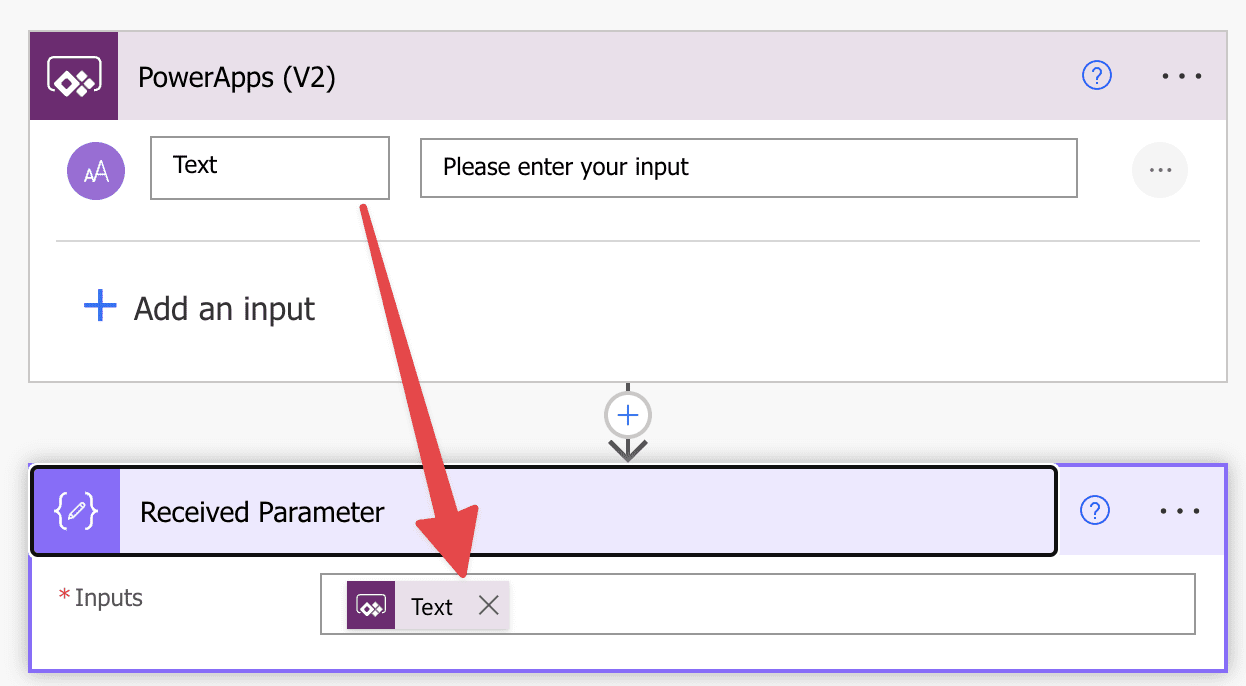 How to pick in a "Compose" action the fields generated in the "PowerApps (V2)" trigger